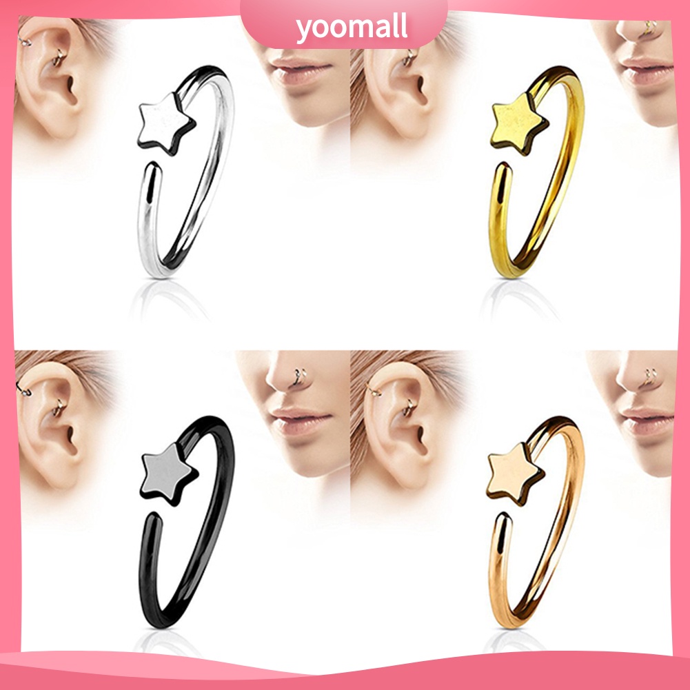 Khuyên Mũi Đính Đá Nhân Tạo Thời Trang Dành Cho Nam Và Nữ