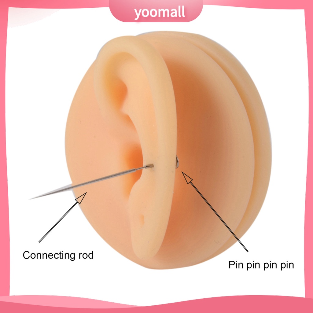 Bộ 3 Khuyên Xỏ Mũi / Tai / Mũi Bằng Thép Không Gỉ Độ Bền Cao Không Đau Có Thể Tái Sử Dụng