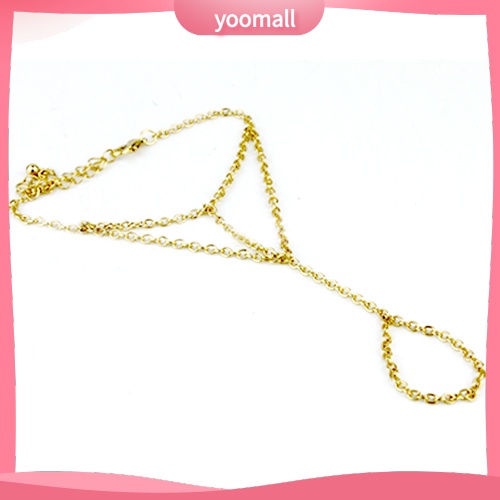 Vòng Đeo Tay Nối Nhẫn Dạng Xích Thời Trang Cho Nữ