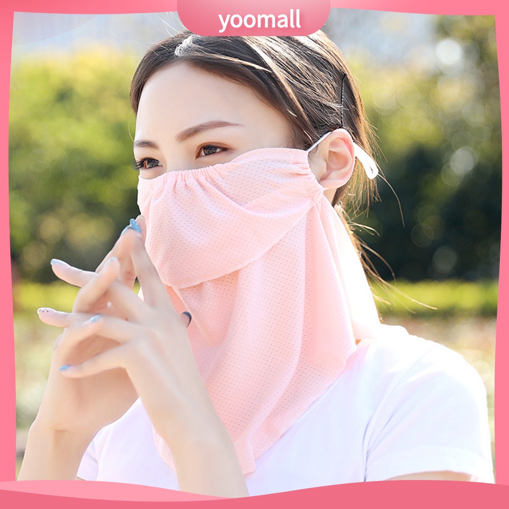 Khẩu Trang Che Phủ Cổ Chống Tia UV Thoáng Khí Dành Cho Nữ