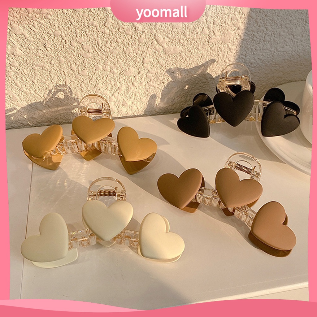 Kẹp Tóc Càng Cua Trong Suốt Co Giãn Chống Trượt Tạo Kiểu Tóc Cho Nữ