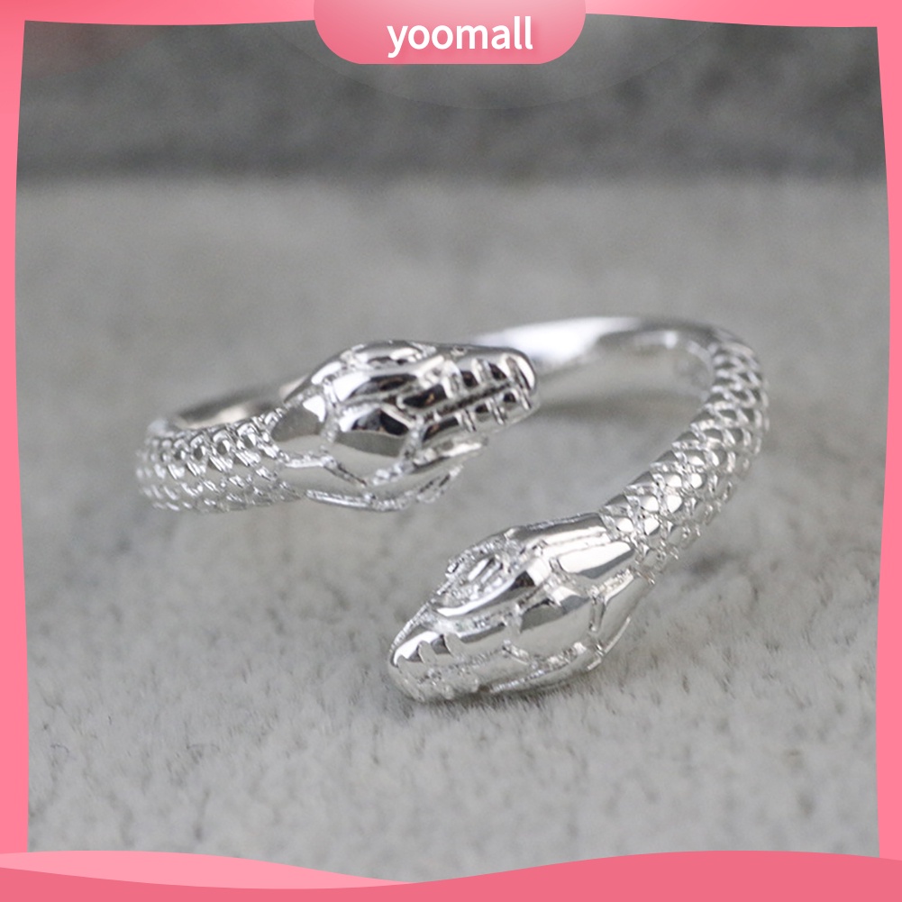 Nhẫn Hai Đầu Rắn Thời Trang Dành Cho Nữ