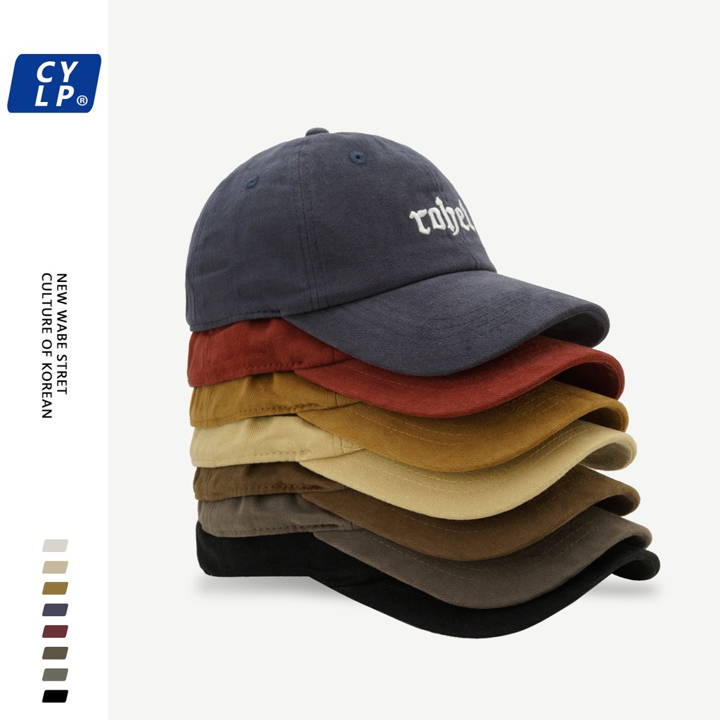 Mũ Lưỡi Trai Thêu Chữ Phong Cách Hàn Quốc Cho Cặp Đôi