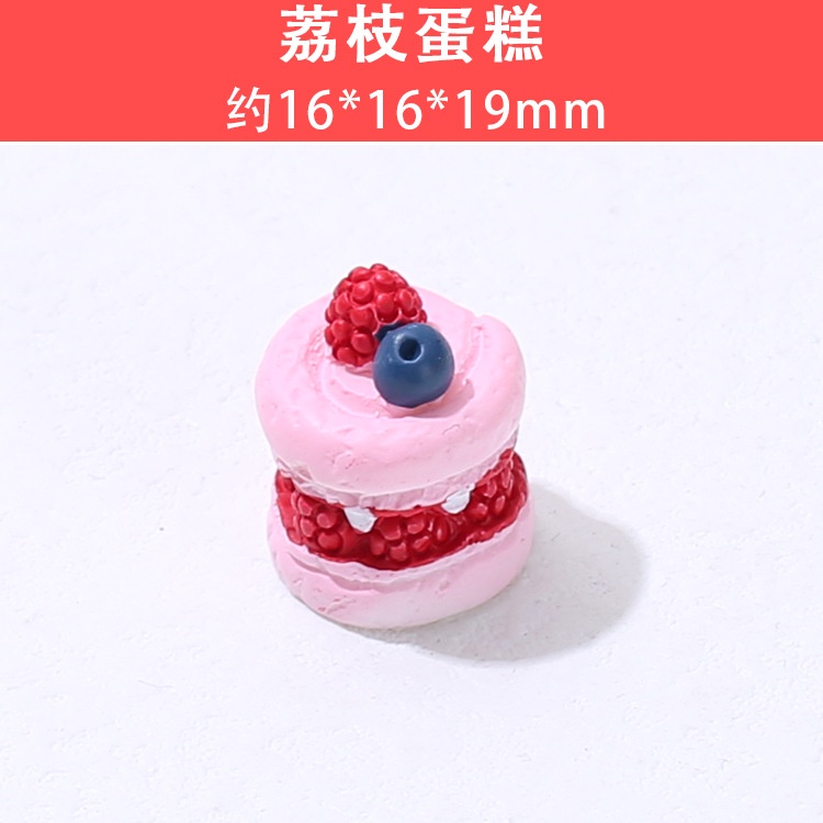 Set 10 Kẹp Tóc Hình Bánh Trái Cây 3D Cho Điện Thoại