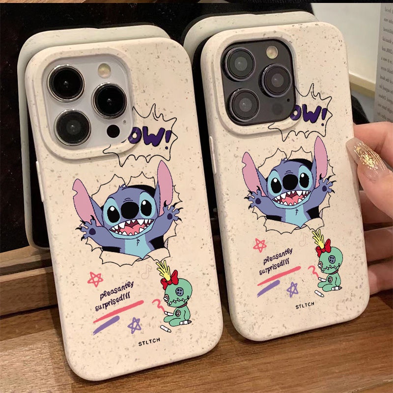 Ốp Điện Thoại Mềm Chống Sốc In Hình Stitch Hoạt Hình Đơn Giản Cho Apple 714pro8max 13iPhone12 11 plus