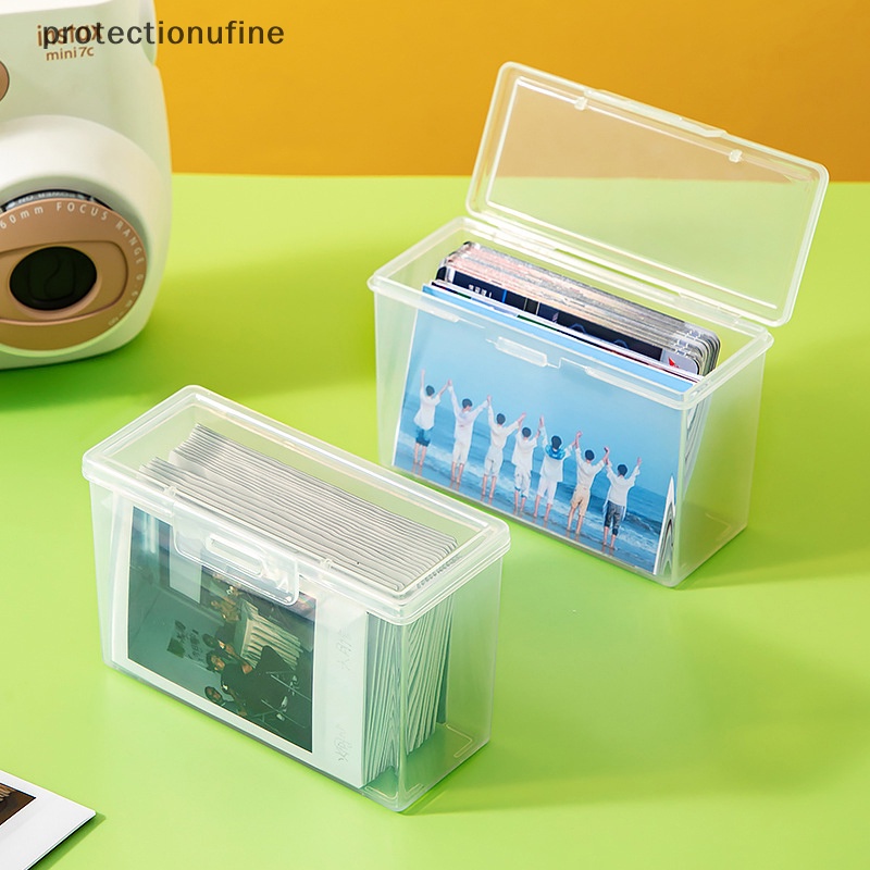 1 Hộp Đựng Thẻ Ảnh Để Bàn Bằng Nhựa Trong Suốt Kích Thước Nhỏ Gọn Tiện Dụng PR3VN