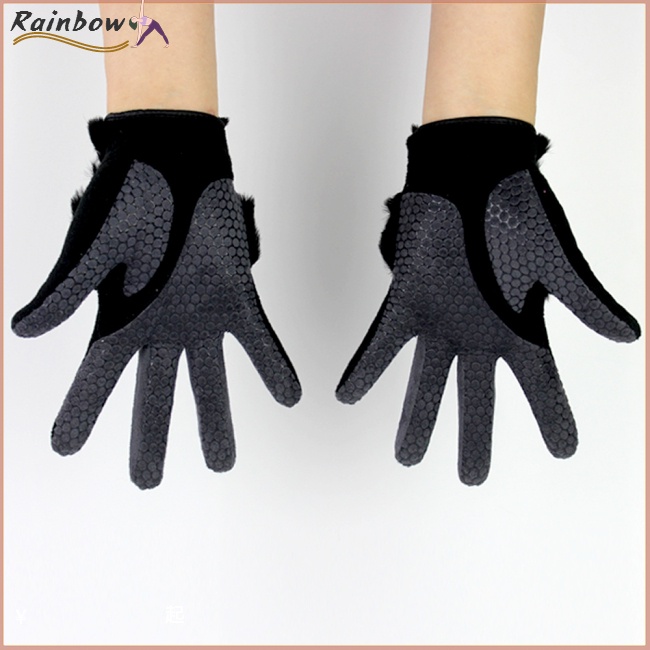 1 Đôi Găng Tay Đánh Golf Lông Thỏ Nhân Tạo Chống Trượt Giữ Ấm Mùa Đông Cho Nữ