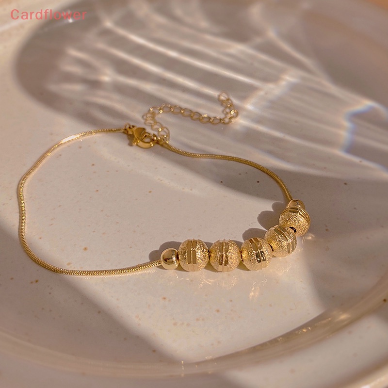 < Cardflower > Vòng Tay Chuỗi Hạt Chuyển Đổi Mờ Nhẹ Nhàng Tinh Tế Thời Trang Cổ Điển Quà Tặng Giáng Sinh Cho Nữ