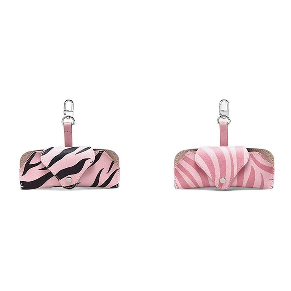 Túi Da PU Lót Nhung Mềm Mại Họa Tiết Kẻ Sọc Kèm Dây Đeo Thanh Lịch Phong Cách Hàn Quốc Cho Nam / Nữ