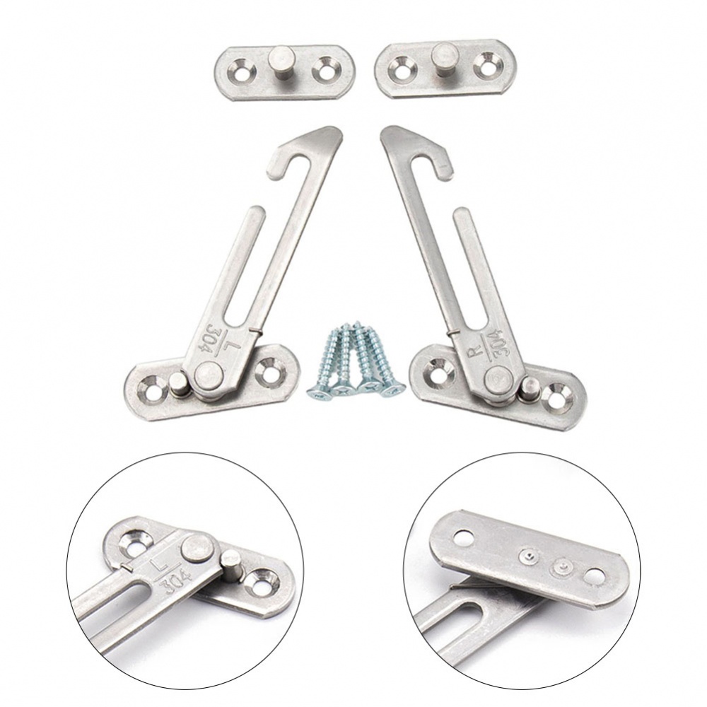 Bộ 1 Phụ Kiện Hạn Chế Tự Động Bằng Thép Không Gỉ 65 Độ Chất Lượng Cao