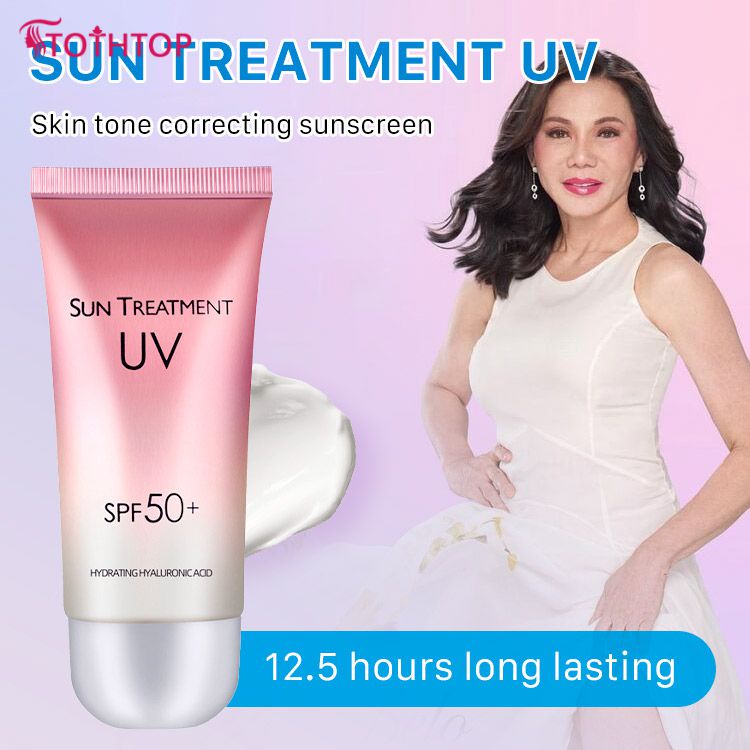 Kem Chống Nắng Top 1 Tại Hàn-Chống Tia Uv Chống Nắng + Làm Trắng + Dưỡng Ẩm 3 Trong 1，spf50+, Pa+++, Tạo Màng Trong 3 Giây, Kéo Dài 12.5 Giờ, Thích Hợp Cho Mọi Loại Da