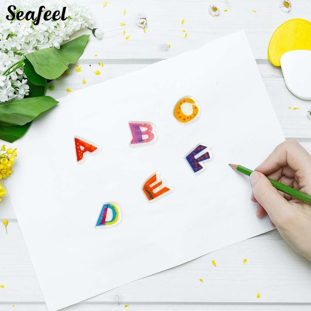 Bộ 10 Miếng Dán Số 3D Tự Dính Chống Thấm Nước Tháo Rời Được Họa Tiết Hoạt Hình Ngẫu Nhiên Cho Trẻ Em