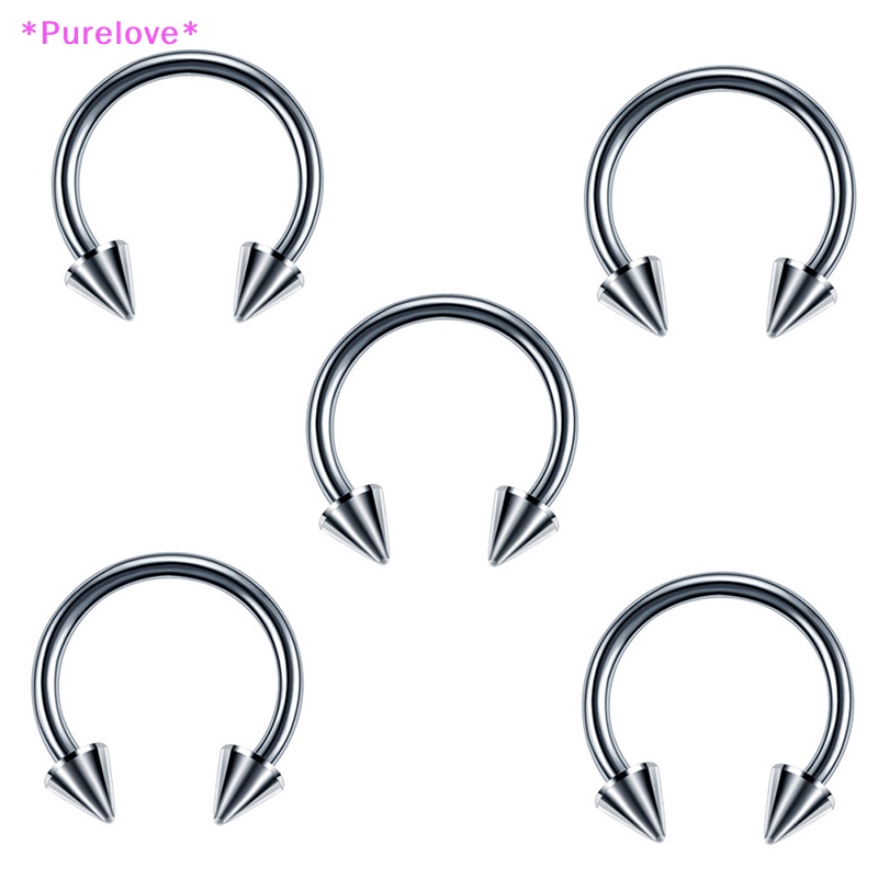 Set 60 Khuyên Đeo Mũi / Chân Mày / Cơ Thể Bằng Thép Không Gỉ Cá Tính Mới