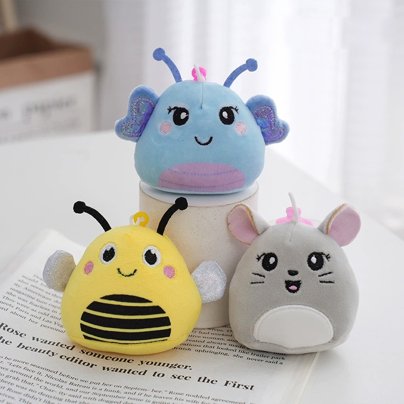 Búp Bê Đồ Chơi Nhồi Bông Hình Con Ong 10cm Dễ Thương