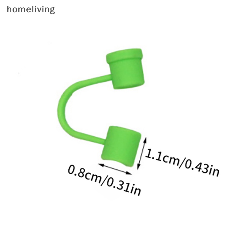 Bộ 10 Ống Hút Silicon Chống Bụi Có Thể Tái Sử Dụng Tiện Lợi