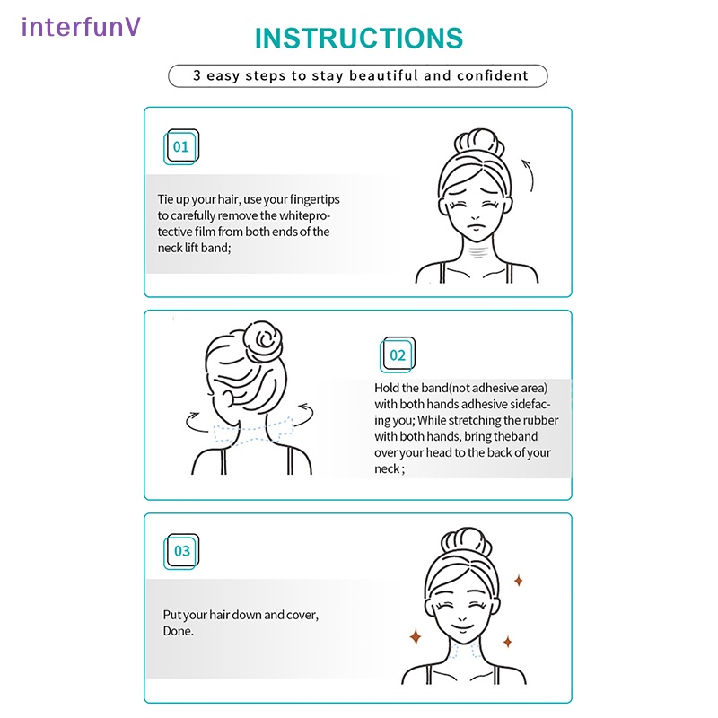 Set 20 Miếng Dán Nâng Cổ Vô Hình Giúp Loại Bỏ Nếp Nhăn