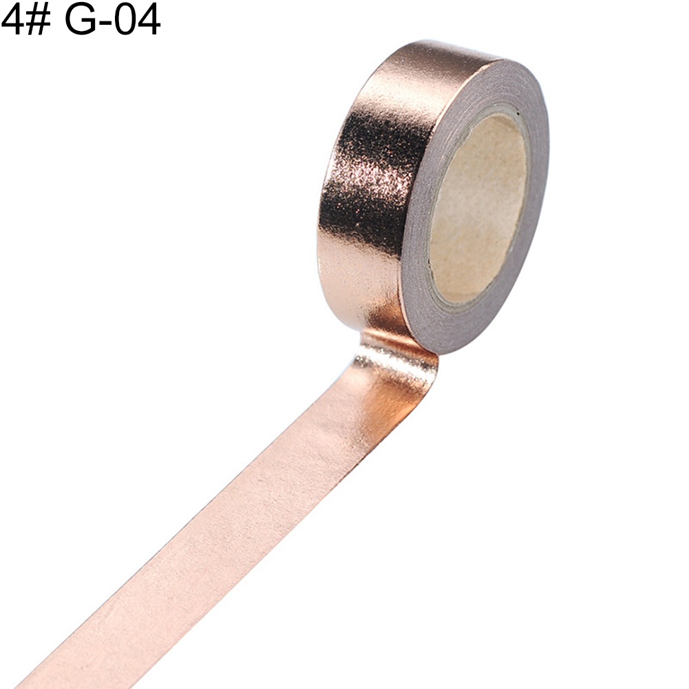 Cuộn Băng Lá Vàng 10mx15mm Chuyên Dụng Cho Trang Trí Sổ