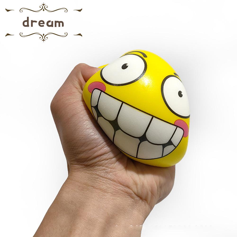 【DREAMLIFE】Ball Children Color Printing Decompression Solid Sponge Toys Venting Baby