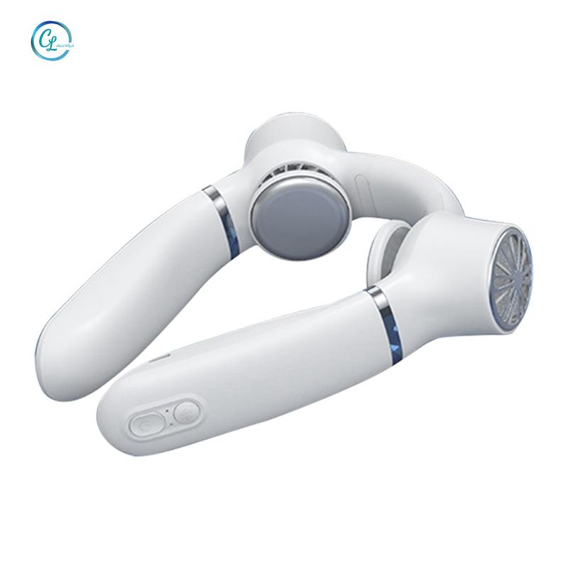 Quạt Làm Mát Đeo Cổ 4000MAh Màu Trắng Tiện Dụng Mang Theo Du Lịch Cắm Trại