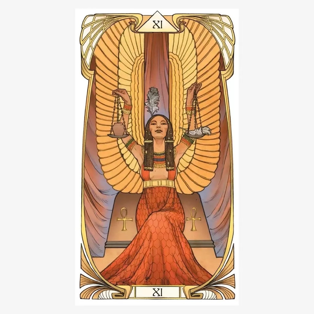 Egyptian Art Nouveau Tarot cards oracle deck meaning Family Party Board Game Oracle Cards Divination Fate Card