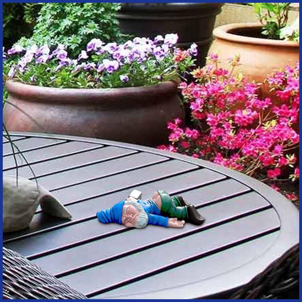 Phụ Kiện Trang Trí Vườn Cây Hình Drunk Gnomes Sáng Tạo