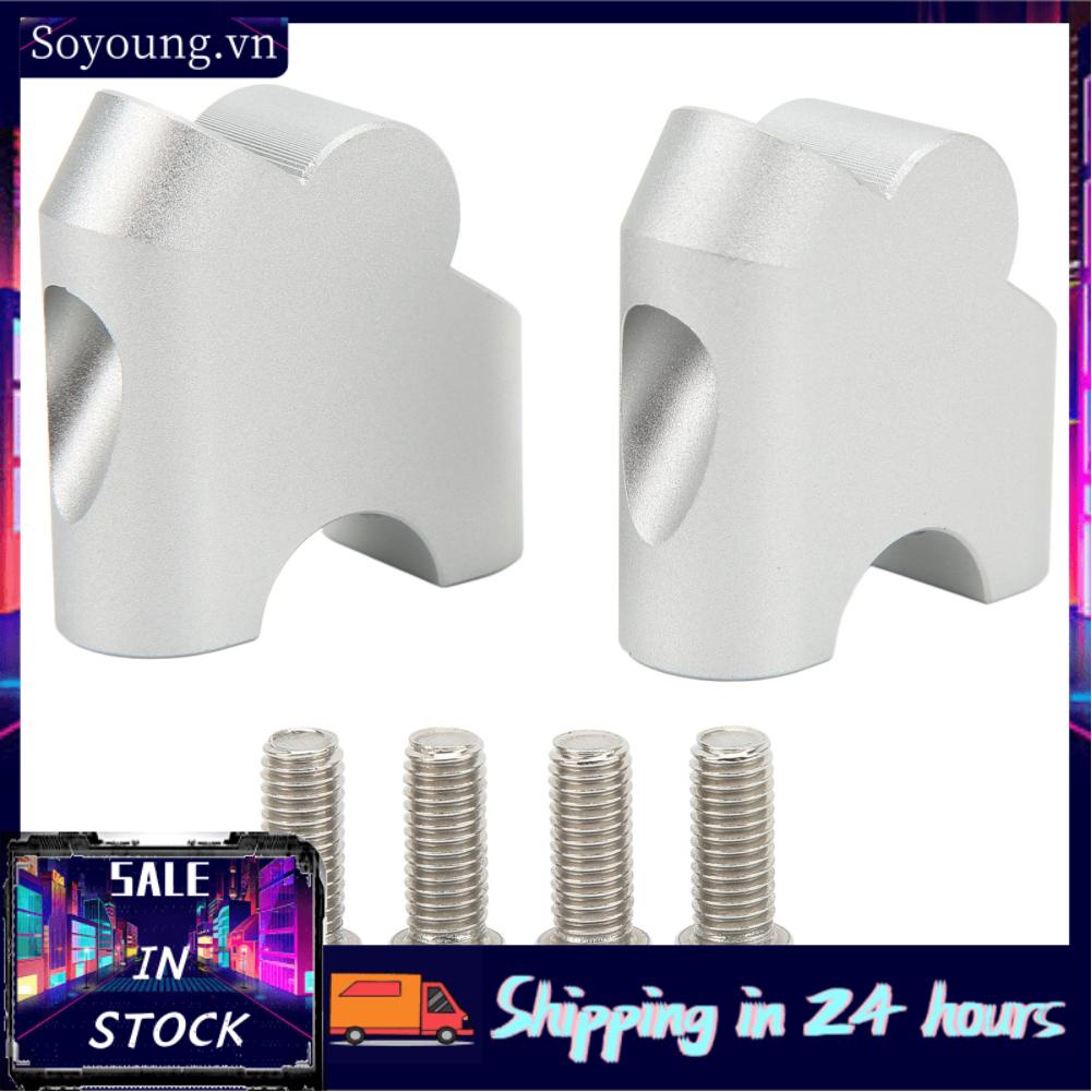 Soyoung Motorcycle Handlebar Riser  Easy Installation Tough High Strength Aluminium Alloy Clamp for