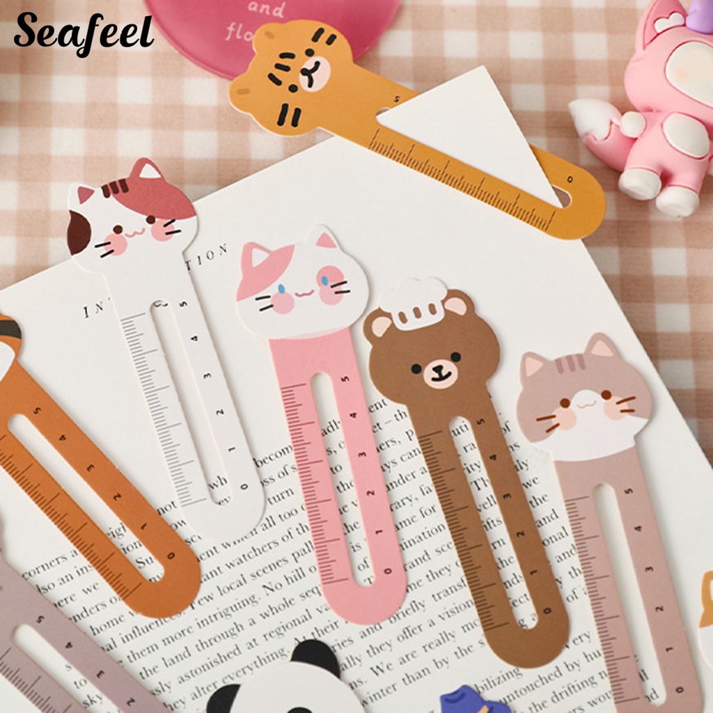 Set 30 Bookmark Giấy 5cm Đánh Dấu Trang Sách Hình Động Vật Hoạt Hình Đa Năng