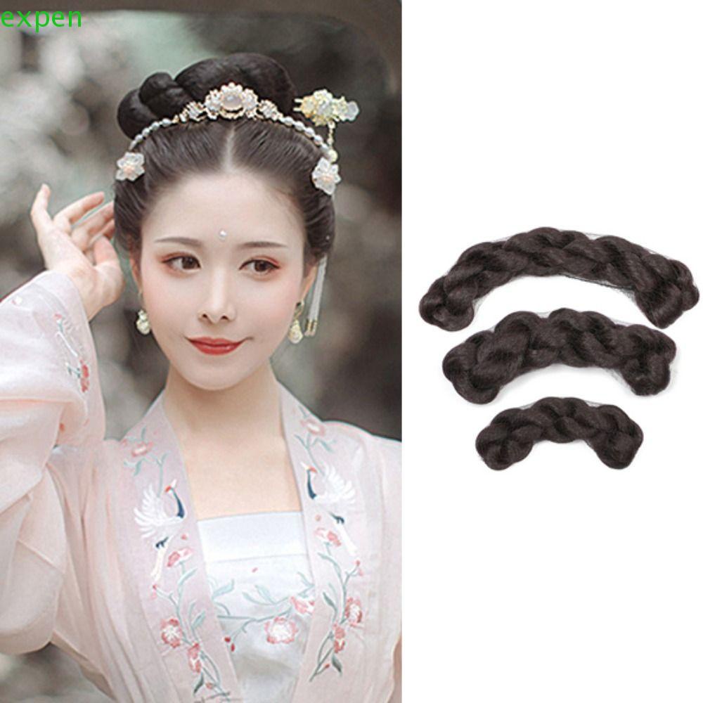 Tóc Giả Thắt Bím Màu Đen Phong Cách Trung Hoa Cổ Điển