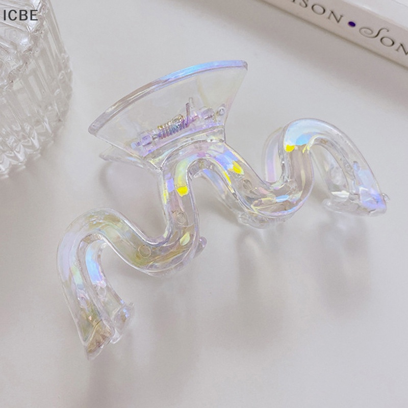 Kẹp Tóc Càng Cua Màu Laser Gradient Ngọt Ngào Thời Trang Mùa Hè Cho Nữ