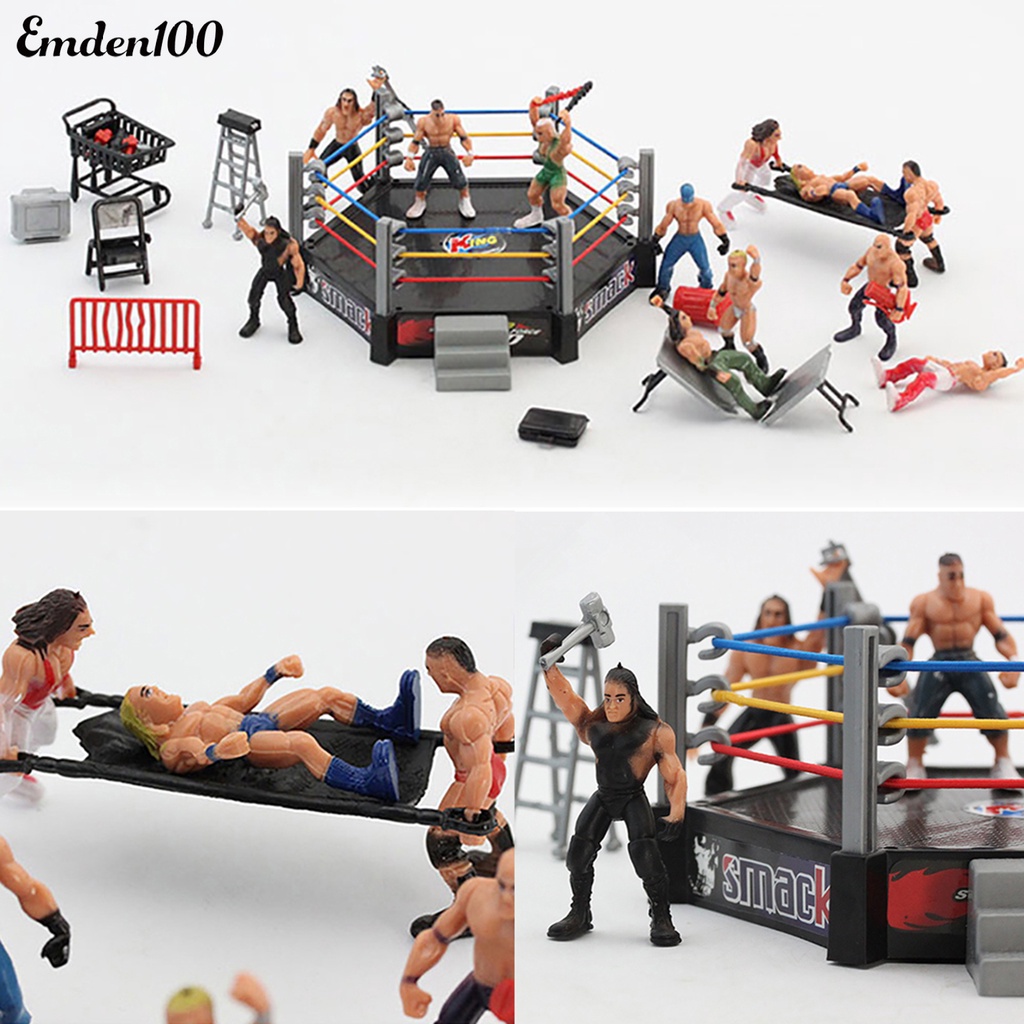 1 Bộ Mô Hình Nhân Vật Wrestling Trang Trí Đáng Yêu