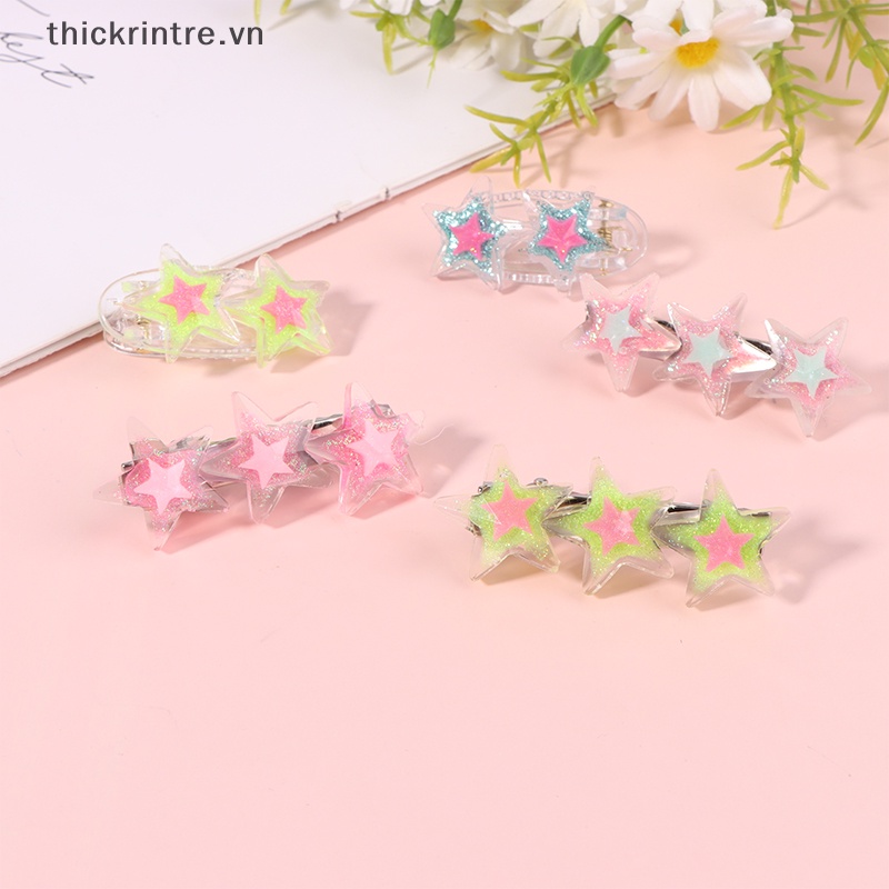 Kẹp Tóc Hình Ngôi Sao Lấp Lánh Thời Trang Mùa Hè Y2K 1 Cái Cho Nữ