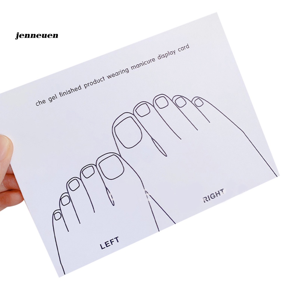 Set 5 Thẻ Trưng Bày Móng Tay Giả 2 Kiểu Chuyên Dụng Cho Salon Edge