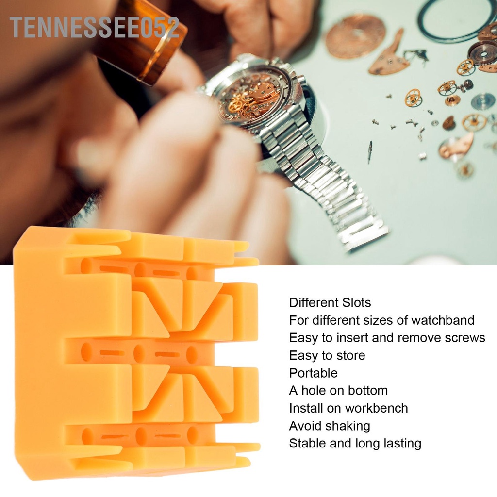 Tennessee052 Giá đỡ vòng đeo tay sửa chữa đồng hồ vượt qua các khe khác nhau hỗ trợ loại bỏ liên kết bằng nhựa ổn định