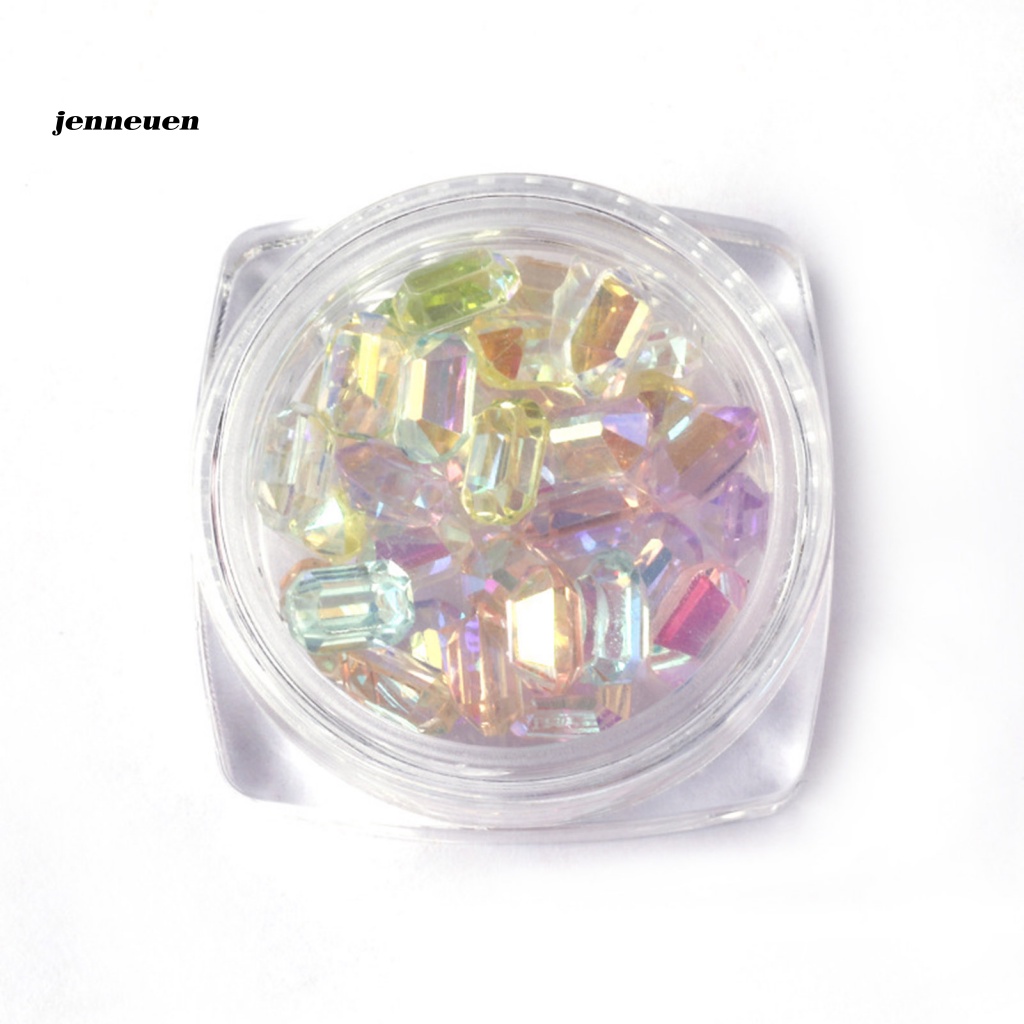 Set 30 Phụ Kiện Trang Trí Móng Tay Nghệ Thuật 3D Nhiều Màu Sắc Lấp Lánh