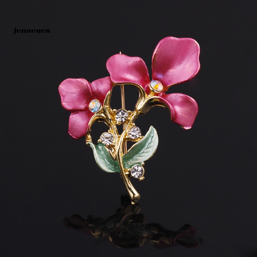 Ghim Cài Áo Hình Hoa Đính Đá Thanh Lịch Cho Nữ