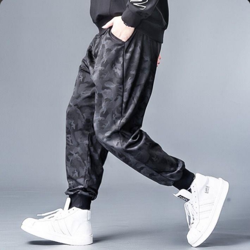 Quần Jogger Lưng Cao Nhanh Khô Họa Tiết Rằn Ri Phong Cách Thể Thao Thời Trang Cho Nam M-6XL