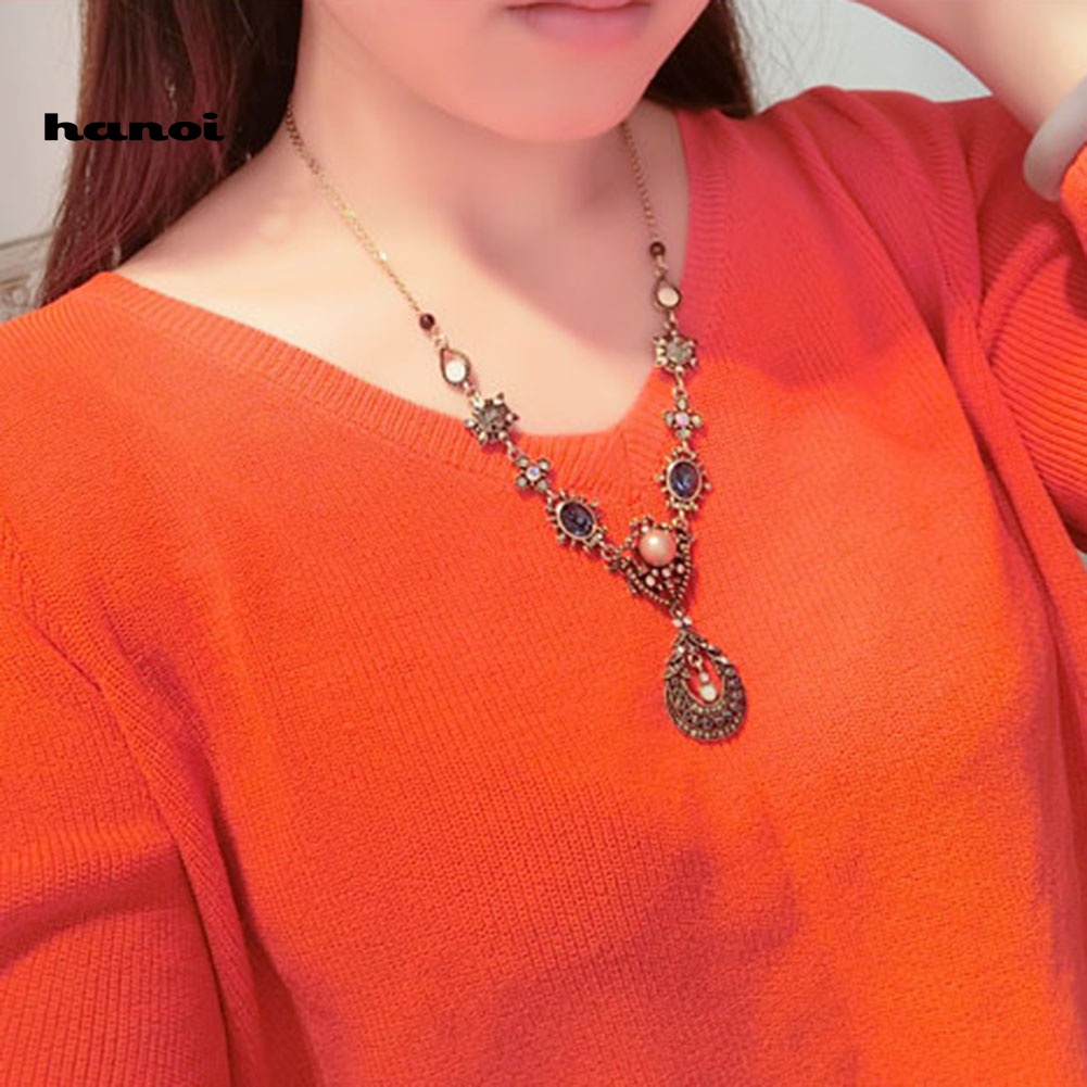 Vòng cổ MặT HìNh Oval ĐíNh Kim Cương Giả ThờI Trang Cho Nữ