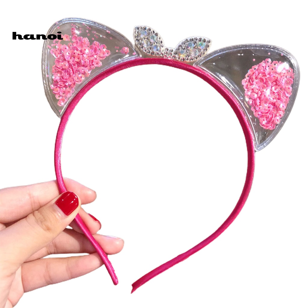 Cài Tóc Hình Tai Mèo Đính Vương Miện Xinh Xắn