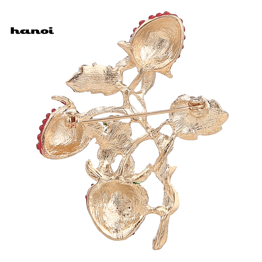 Ghim Cài Áo Hình Trái Dâu Thời Trang Cho Nữ