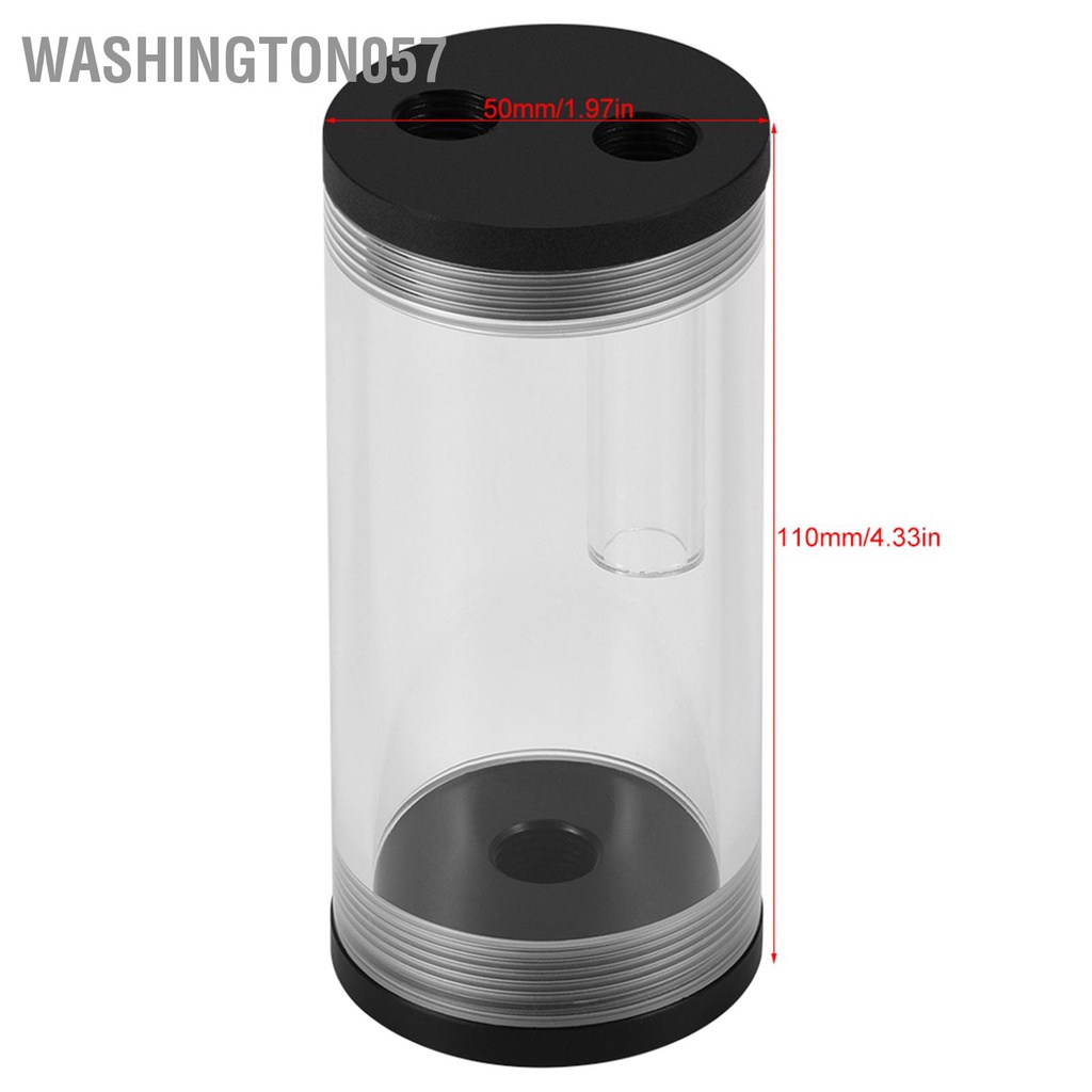 Washington057 Máy tính PC Bộ làm mát bằng nước lỏng Ra/diator Bình chứa xi lanh acrylic