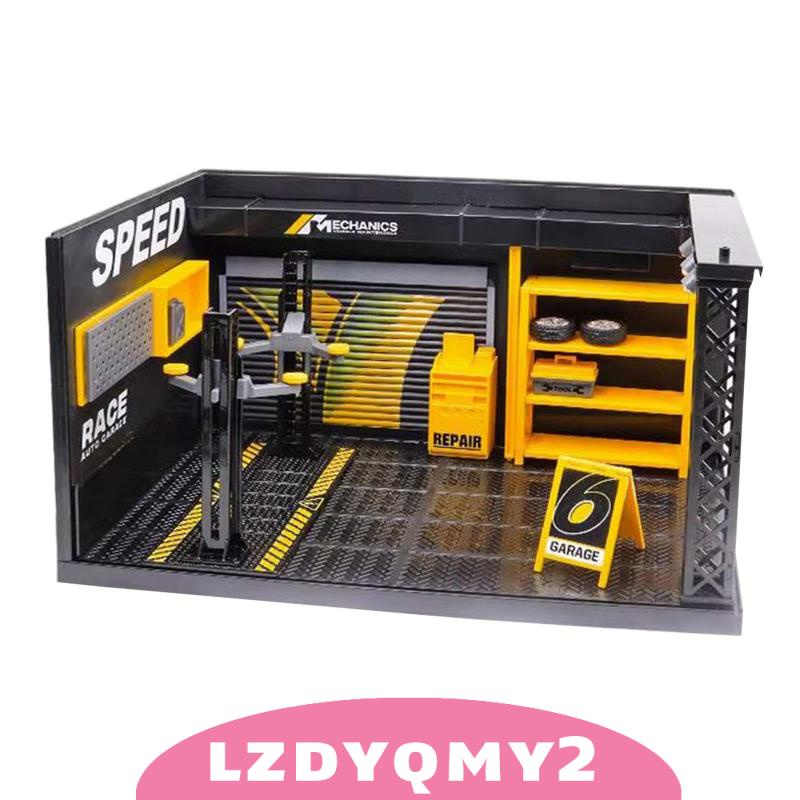 Ốp Mô Hình Trưng Bày Gara Trưng Bày Mô Hình Cửa Hàng Có Đèn LED Trang Trí Tiểu Cảnh 1 / 24