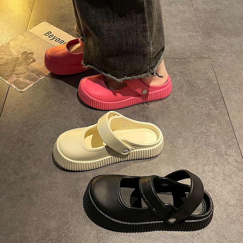 HHH Dép sandal nữ dép đi biển dép mary jane Đế Dày 2023NEW Thoải Mái Xinh Xắn