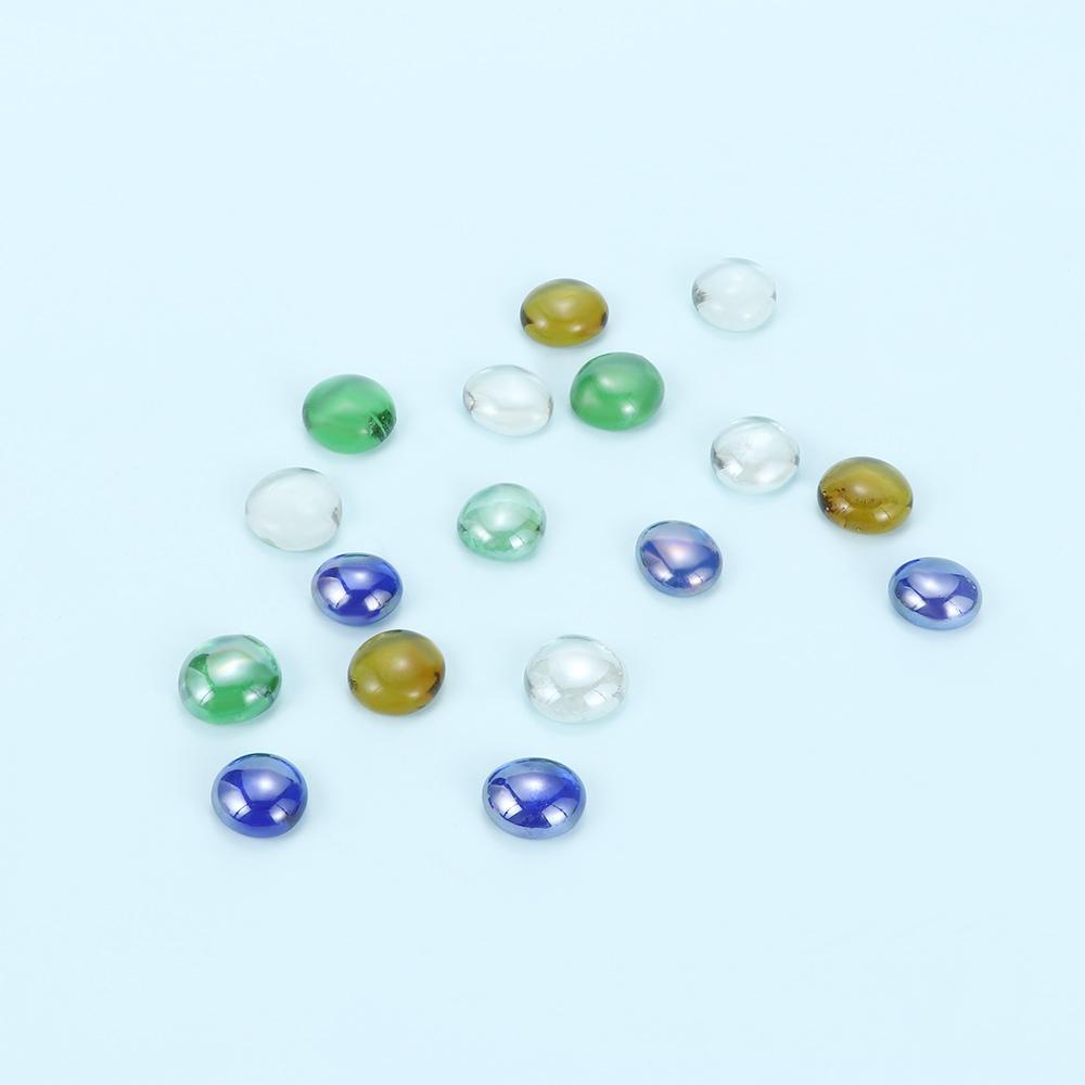 Shanrong 100g Đá Sỏi Tròn Nhiều Màu Trang Trí Bể Cá