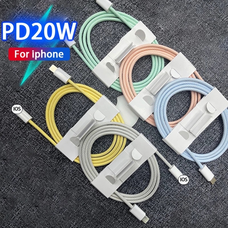 Dây Cáp Sạc Nhanh 20W 14 13 Pro Max Type C Sang 8-Pin Cho iPhone 12 11