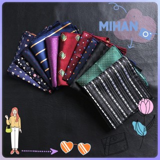 Khăn tay satin họa tiết hoa Paisley hình vuông cho nam