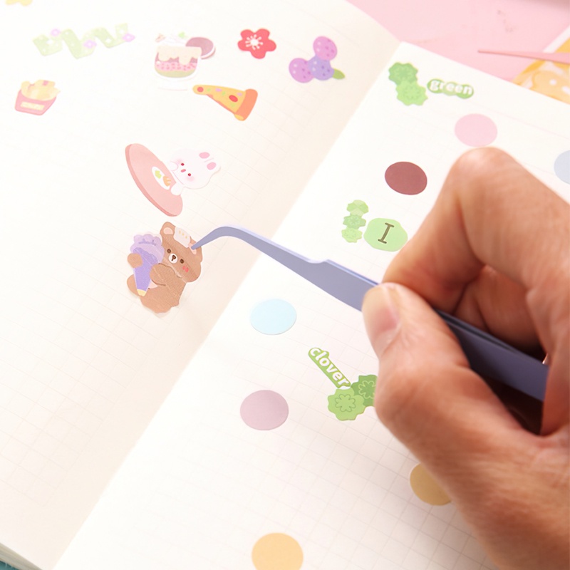 Nhíp Nhọn Thẳng Và Cong Cho Miếng Dán Nối Mi Miếng Dán Móng Tay Miếng Dán Đá Quý Kim Cương - joyhome_official