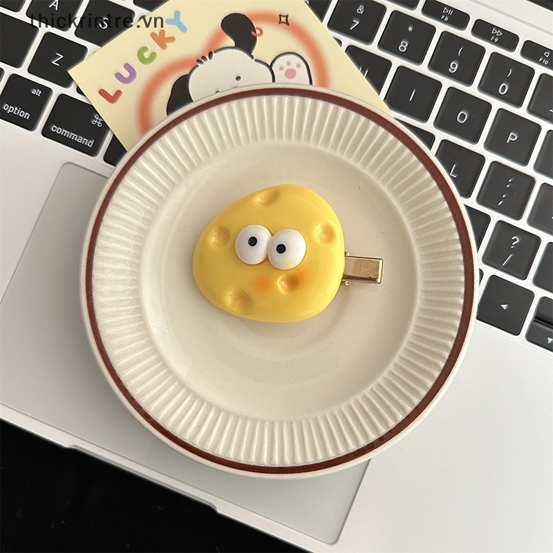 Set 2 Kẹp Tóc Hình Phô Mai Vàng Ngộ Nghĩnh