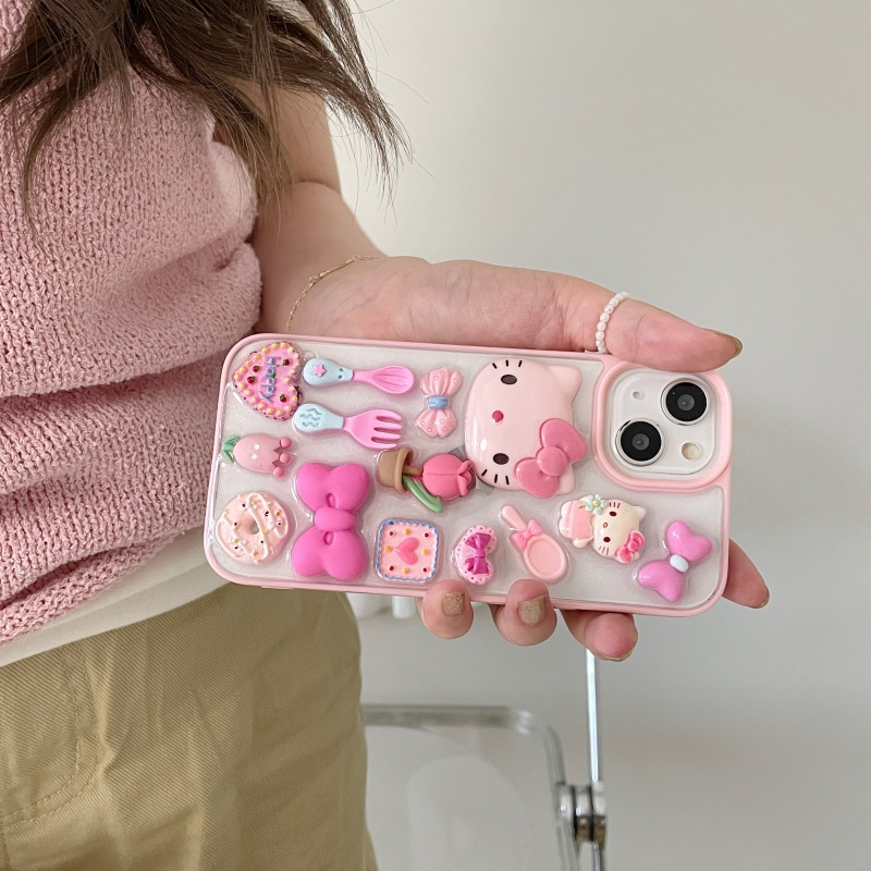 Ốp Điện Thoại Cứng Hình Mèo 3D Cho iPhone 14 14Pro 14promax 11 12 12Pro 12promax 13 13Pro 13promax iPhone 11