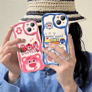 Cute 3D Doll handcraft BFF Couple Casing For Redmi Note 14 13 Pro+ 12S 4G 12 Pro Plus 5G 14C 13C 12C A1 A2 A3 11S 11 10C 10 9T 9C 9A POCO X6 X5 M6 C65 Cream Edge Cartoon Doraemon Lotso Strawberry Bear Fine Hole Soft Phone Case NY 39