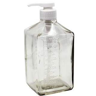 Bình bơm siro thủy tinh/nhựa 1100ml có vòi bơm - Gia store